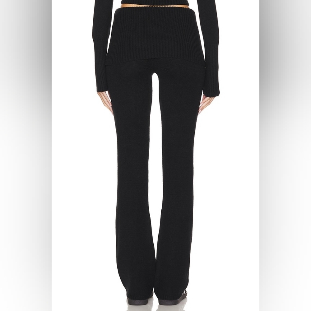 Frankie's Bikini Black Aimee Cable Cloud Knit Hoodie & Fleur Pants Set Small - Picture 12 of 12